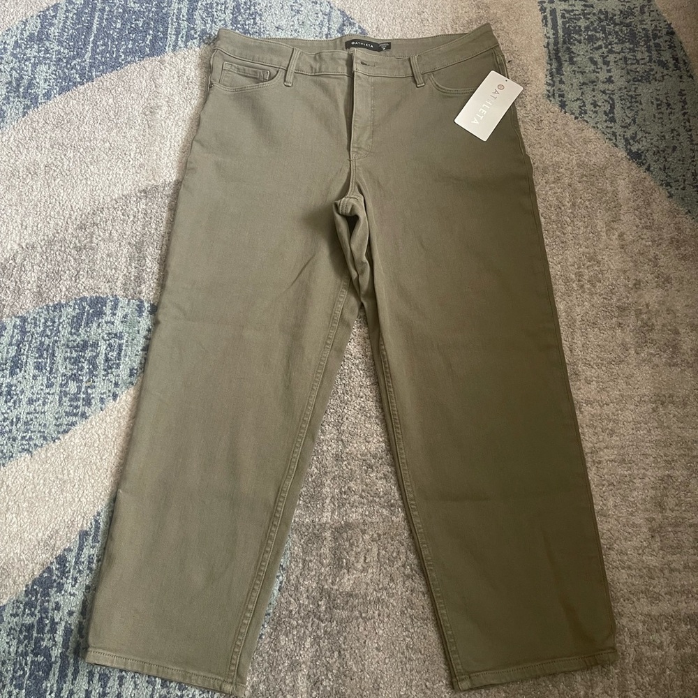 16 Sage Green Denim Jeans